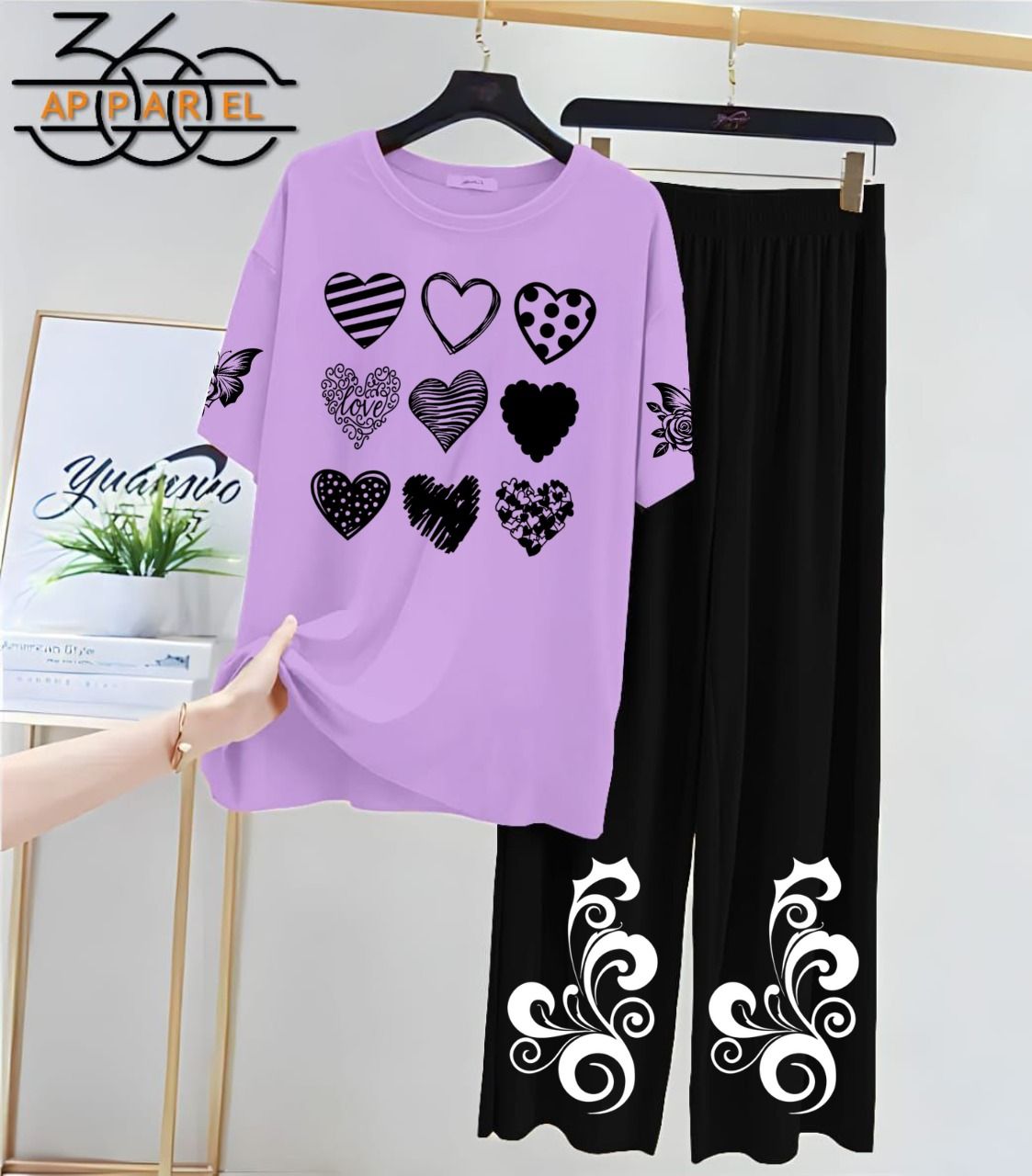 Women Printed Night Suit Fabric Jersey